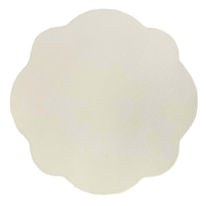 Jogo americano impermeável redondo face bege 42cm Lolahome