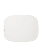 JOGO AMERICANO DUPLA FACE IMPERMEÁVEL RETANGULAR BRANCO E MARROM 46X35CM