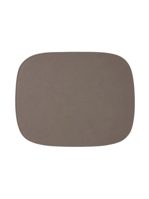 JOGO AMERICANO DUPLA FACE IMPERMEÁVEL RETANGULAR BRANCO E MARROM 46X35CM