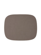JOGO AMERICANO DUPLA FACE IMPERMEÁVEL RETANGULAR BRANCO E MARROM 46X35CM