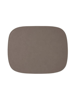 JOGO AMERICANO DUPLA FACE IMPERMEÁVEL RETANGULAR BRANCO E MARROM 46X35CM