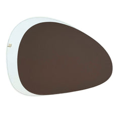 ogo americano dupla face impermeável orgânico marrom e branco, 39 cm - Lolahome