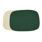 JOGO AMERICANO DUPLA FACE IMPERMEÁVEL ORGÂNICO VERDE E BEGÊ 46X35CM