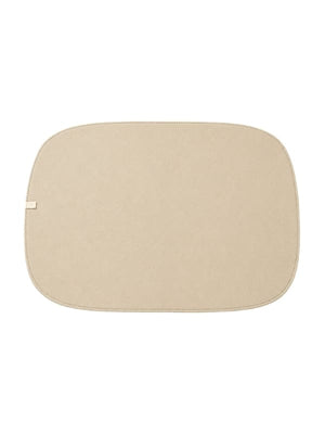 JOGO AMERICANO DUPLA FACE IMPERMEÁVEL ORGÂNICO VERDE E BEGÊ 46X35CM