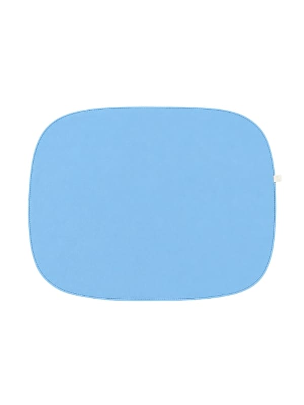 JOGO AMERICANO DUPLA FACE IMPERMEÁVEL RETANGULAR LARANJA E AZUL 46X35CM