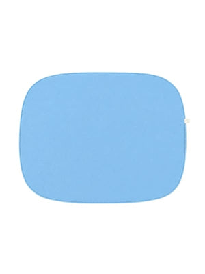 JOGO AMERICANO DUPLA FACE IMPERMEÁVEL RETANGULAR LARANJA E AZUL 46X35CM