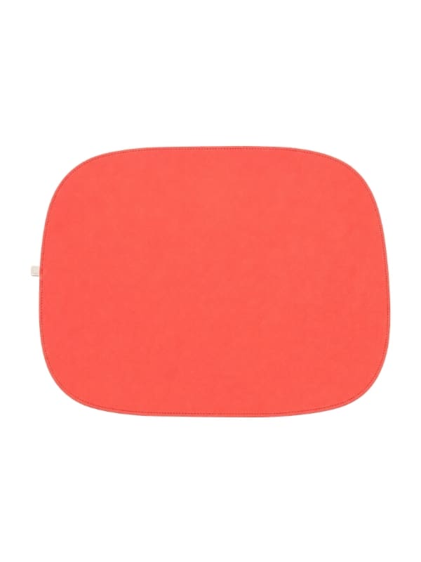 JOGO AMERICANO DUPLA FACE IMPERMEÁVEL RETANGULAR LARANJA E AZUL 46X35CM