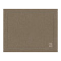 ogo americano de linho puro barra larga premium marrom 50x39 cm — Lolahome