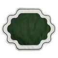 Jogo americano Easy Clean Ella verde e branco em algodão misto impermeabilizado - Lolahome