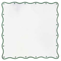 GUARDANAPO DE LINHO BOLINHAS VERDE