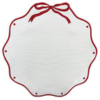 Jogo americano impermeável com laço vermelho 42cm - Lolahome