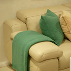 CAPA DE ALMOFADA CASHMERE TOUCH PONTO ARROZ- VERDE- 50X50 CM