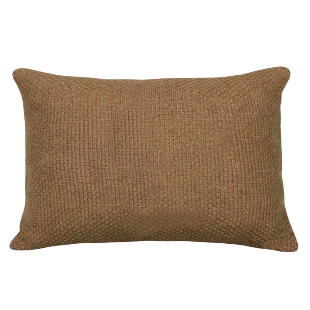 CAPA DE ALMOFADA CASHMERE TOUCH PONTO ARROZ- MARROM 60X40CM