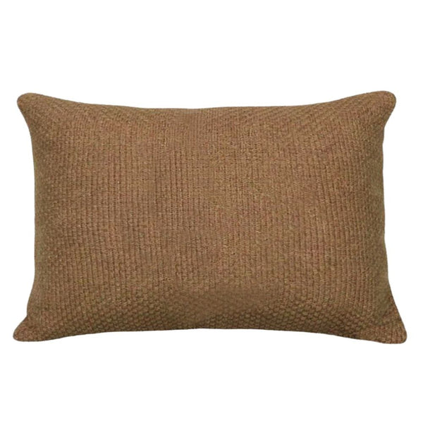 CAPA DE ALMOFADA CASHMERE TOUCH PONTO ARROZ- MARROM 60X40CM
