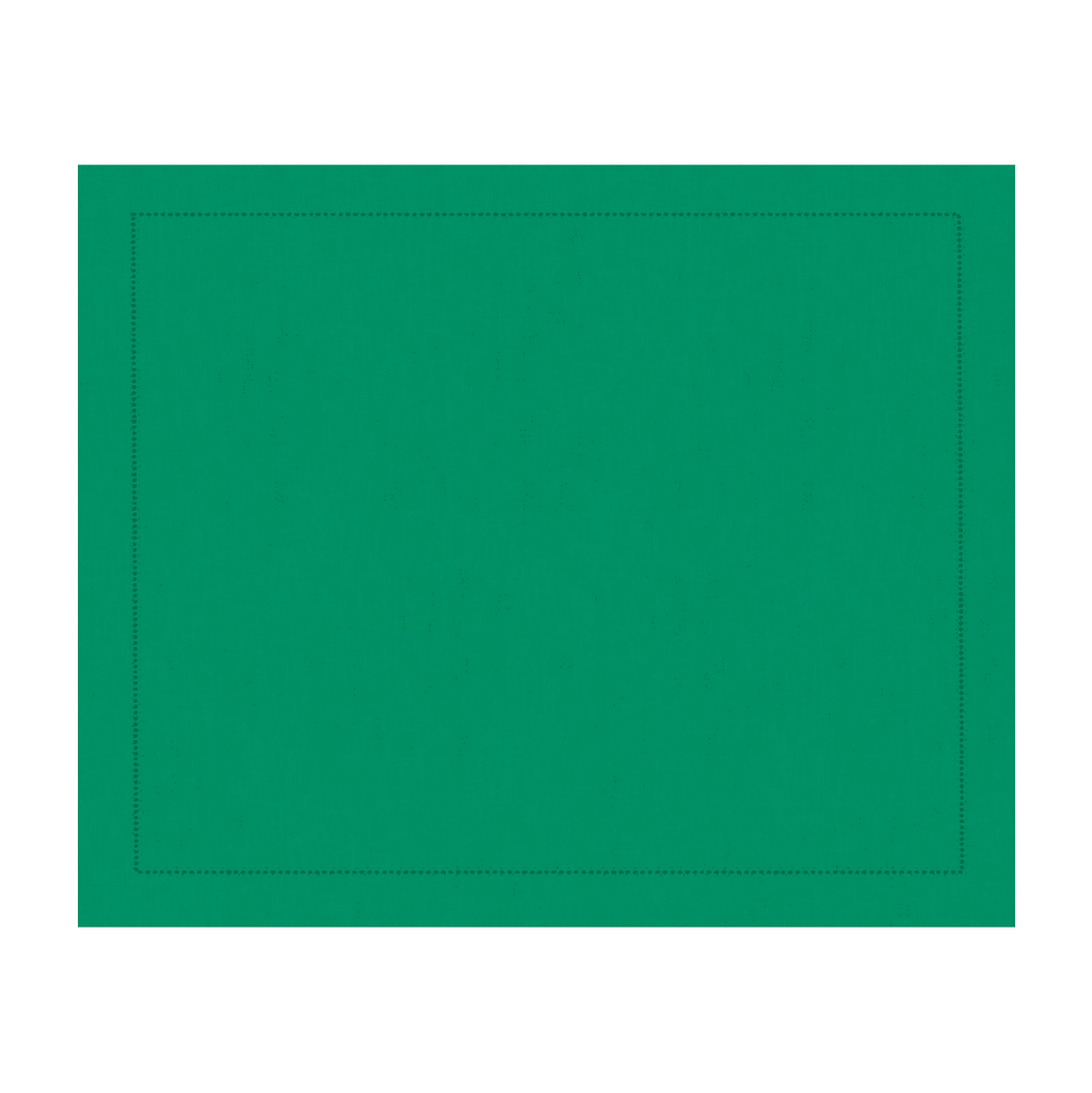Jogo americano retangular linho visco verde 46x35cm - Lolahome