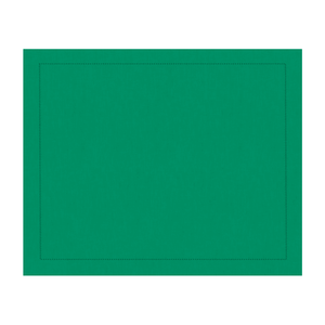 Jogo americano retangular linho visco verde 46x35cm - Lolahome
