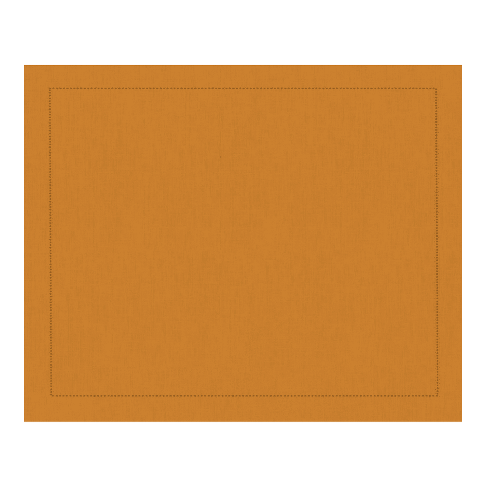 Jogo americano linho visco caramelo com ponto ajour 46x35cm - Lolahome