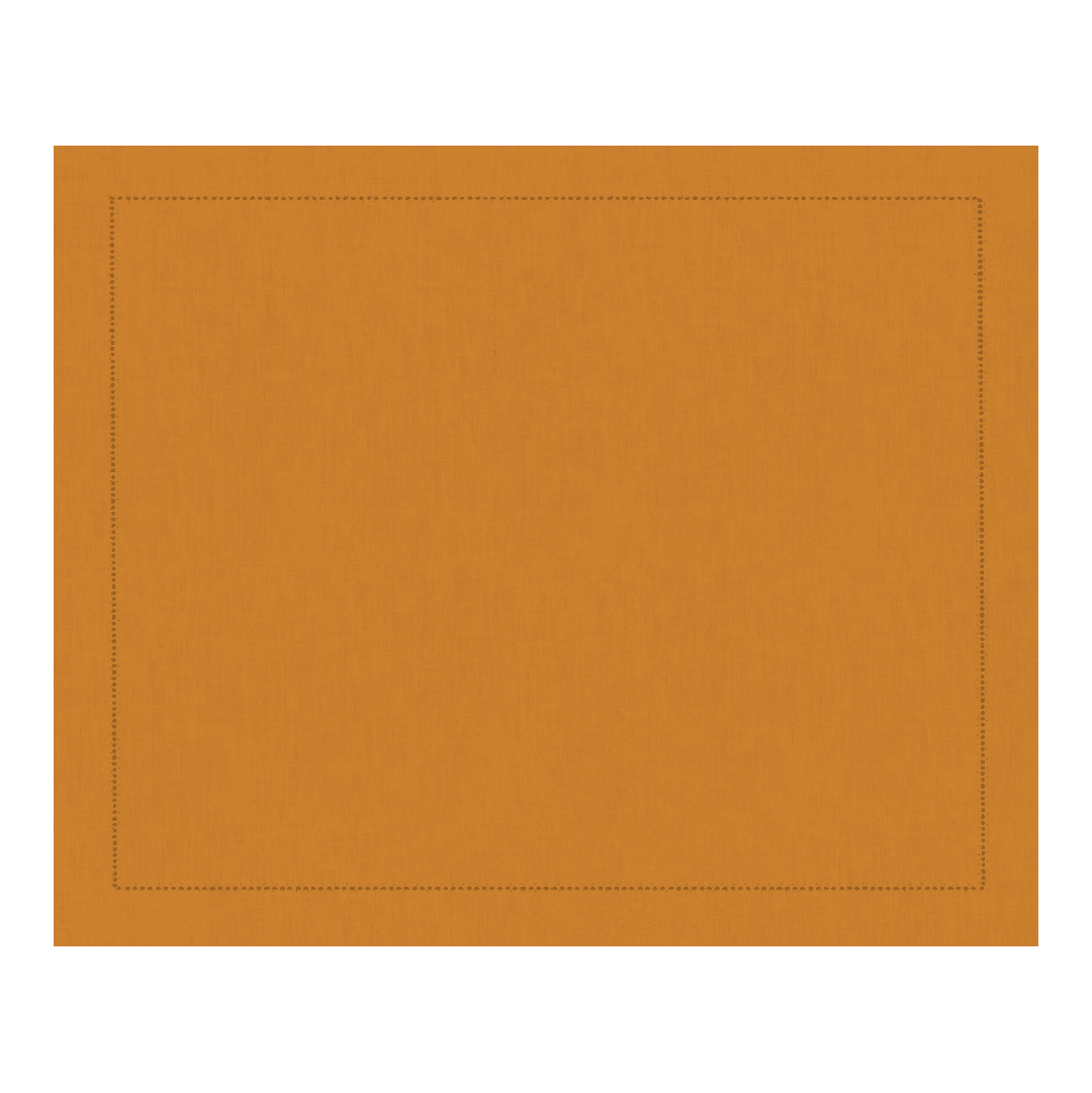 Jogo americano linho visco caramelo com ponto ajour 46x35cm - Lolahome