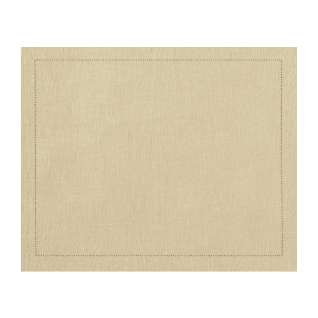 Jogo americano de ramie amarelo com acabamento ajour 46x37cm - Lolahome