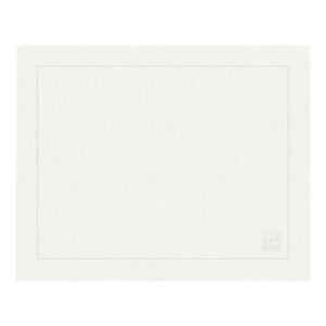 JOGO AMERICANO DE LINHO PURO BARRA LARGA PREMIUM OFF WHITE 50X39CM