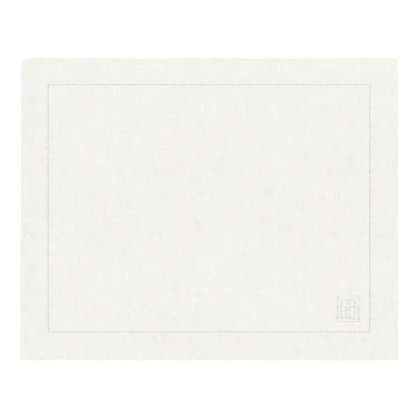 JOGO AMERICANO DE LINHO PURO BARRA LARGA PREMIUM OFF WHITE 50X39CM