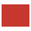 Jogo americano de linho puro barra larga premium vermelho 50x39 cm