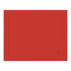 Jogo americano de linho puro barra larga premium vermelho 50x39 cm