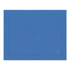 JOGO AMERICANO DE LINHO PURO BARRA LARGA PREMIUM AZUL ÍNDIGO 50X39CM
