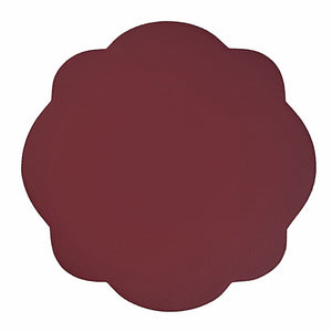 Jogo americano impermeável redondo face rosa 42cm Lolahome