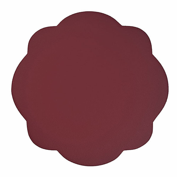 Jogo americano impermeável redondo face rosa 42cm Lolahome