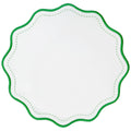 Jogo americano impermeável redondo verde Breeze Lolahome 41cm