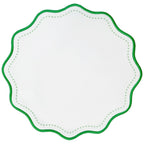 Jogo americano impermeável redondo verde Breeze Lolahome 41cm