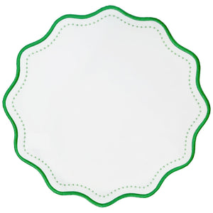Jogo americano impermeável redondo verde Breeze Lolahome 41cm
