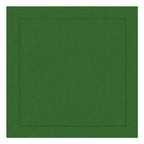 GUARDANAPO LINHO PURO BARRA LARGA PREMIUM VERDE OLIVA 55X55 CM