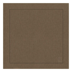 GUARDANAPO LINHO PURO BARRA LARGA PREMIUM MARROM 55X55 CM