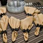 SUPER CAMINHO DE MESA ALGODÃO DOURADO DUPLA FACE - 8 LUGARES