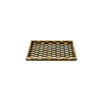 Bandeja em bambu Jaipur P 30 cm bege e verde