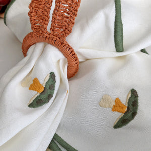 GUARDANAPO DE VISCO LINHO COGUMELOS 45X45