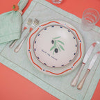 GUARDANAPO SUMMER COM PONTO AJOUR VERDE
