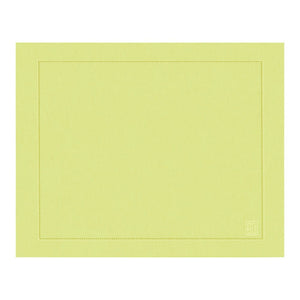 Jogo americano de linho misto amarelo 50x39cm - Lolahome