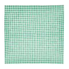 Guardanapo xadrez vichy verde 50x50cm em poliéster e algodão – Lolahome
