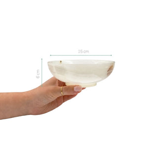 Bowl de ônix natural — ideal para aperitivos e decoração
