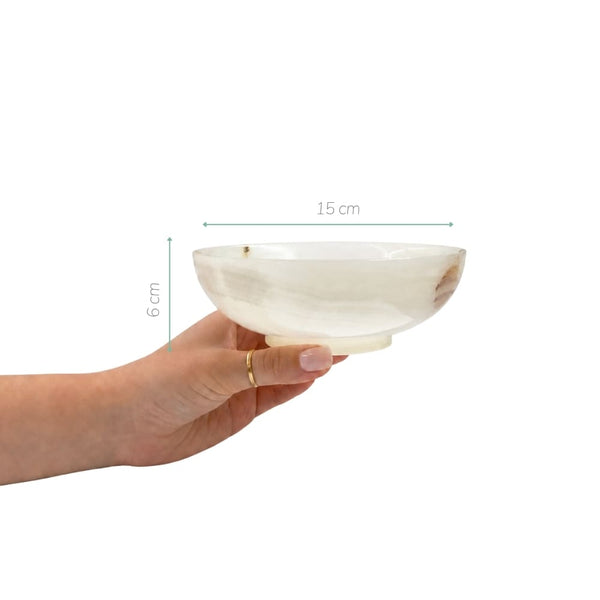 Bowl de ônix natural — ideal para aperitivos e decoração