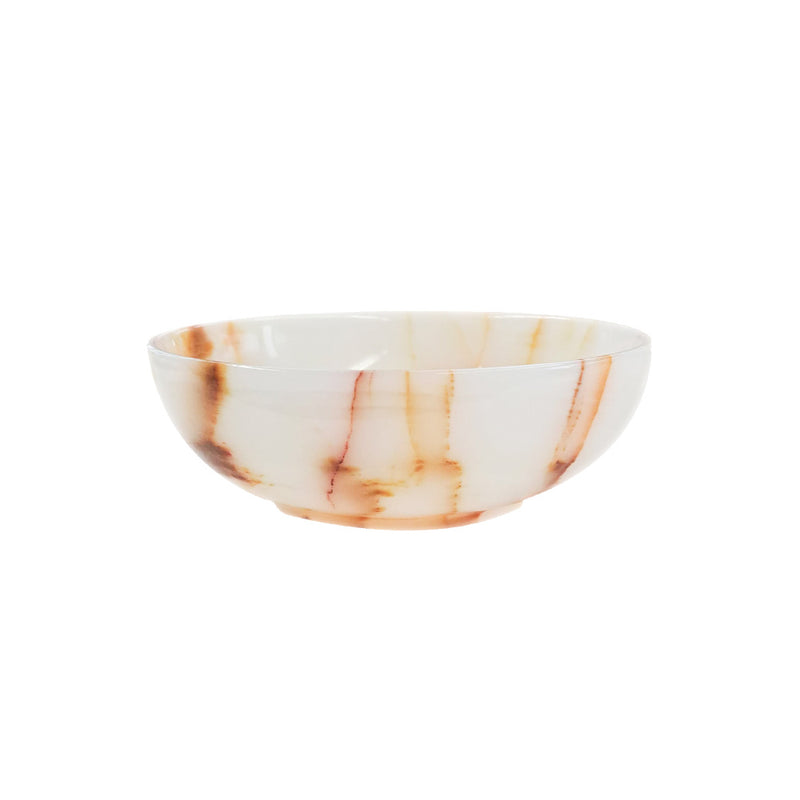 Bowl de ônix marfim 15cm — vista frontal