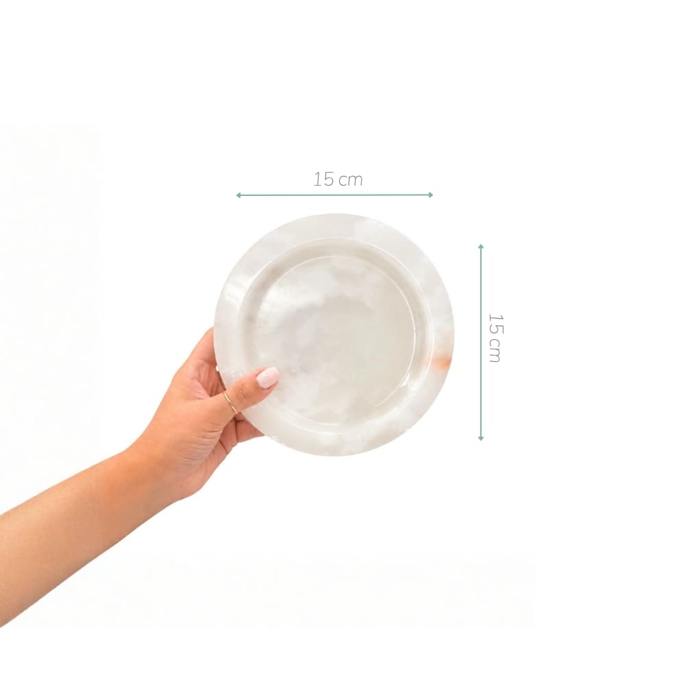Pratinho de ônix natural 15cm — vista adicional — Lolahome