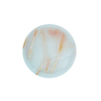 Pratinho de ônix natural 15cm na cor marfim — Lolahome