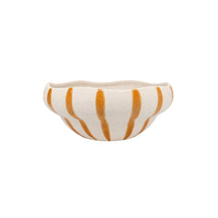 CENTRO DE MESA EM CERÂMICA LISTRADO COSTA TERRACOTA 33CM