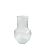 Vaso de vidro artesanal Kaori 22cm transparente – Lolahome