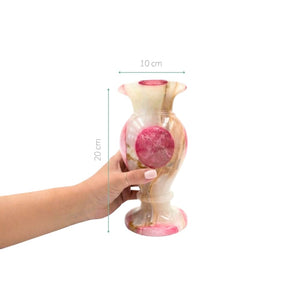 VASO ONIX CLASSIC ESFERA ROSA 20CM