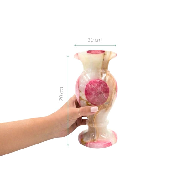 VASO ONIX CLASSIC ESFERA ROSA 20CM